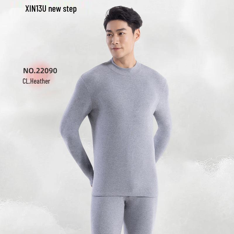Новый мужской хлопковый комплект пижамы с флисовой подкладкой New Step - Очень теплые кальсоны на осень