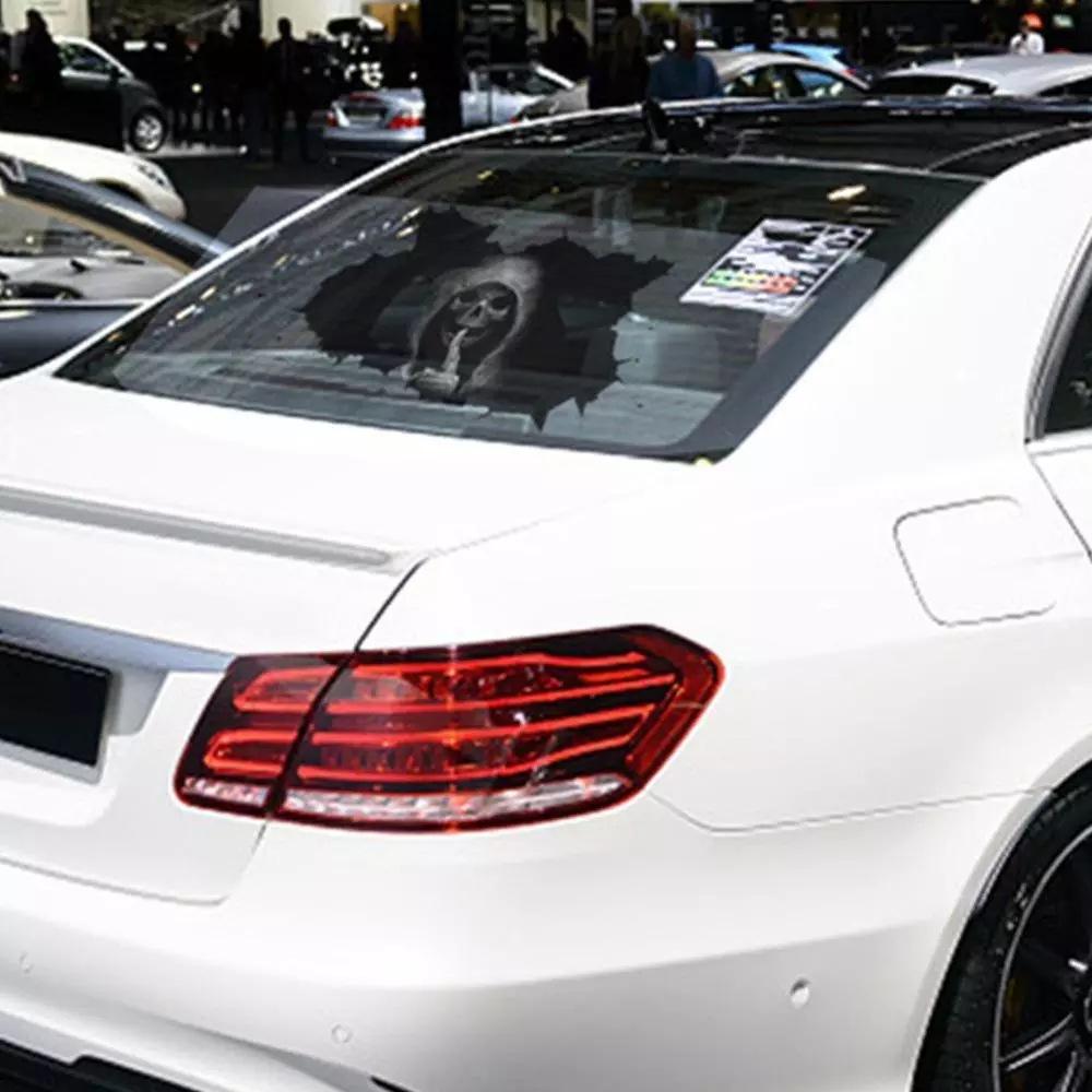 Автонаклейка с узором черепа, Модное украшение для автомобиля, Уникальный персонализированный дизайн для вашего автомобиля, Стильный автоаксессуар