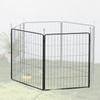 Extension Panels for Puppy Pens, Set of 2, Dog Fence Panels, Steel, Grey