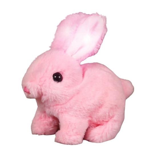 Реалистичная игрушка кролик, детский интерактивный прыгающий кролик, плюшевая игрушка, реалистичные подергивающиеся уши, сделанная вручную электрическая игрушка кролик