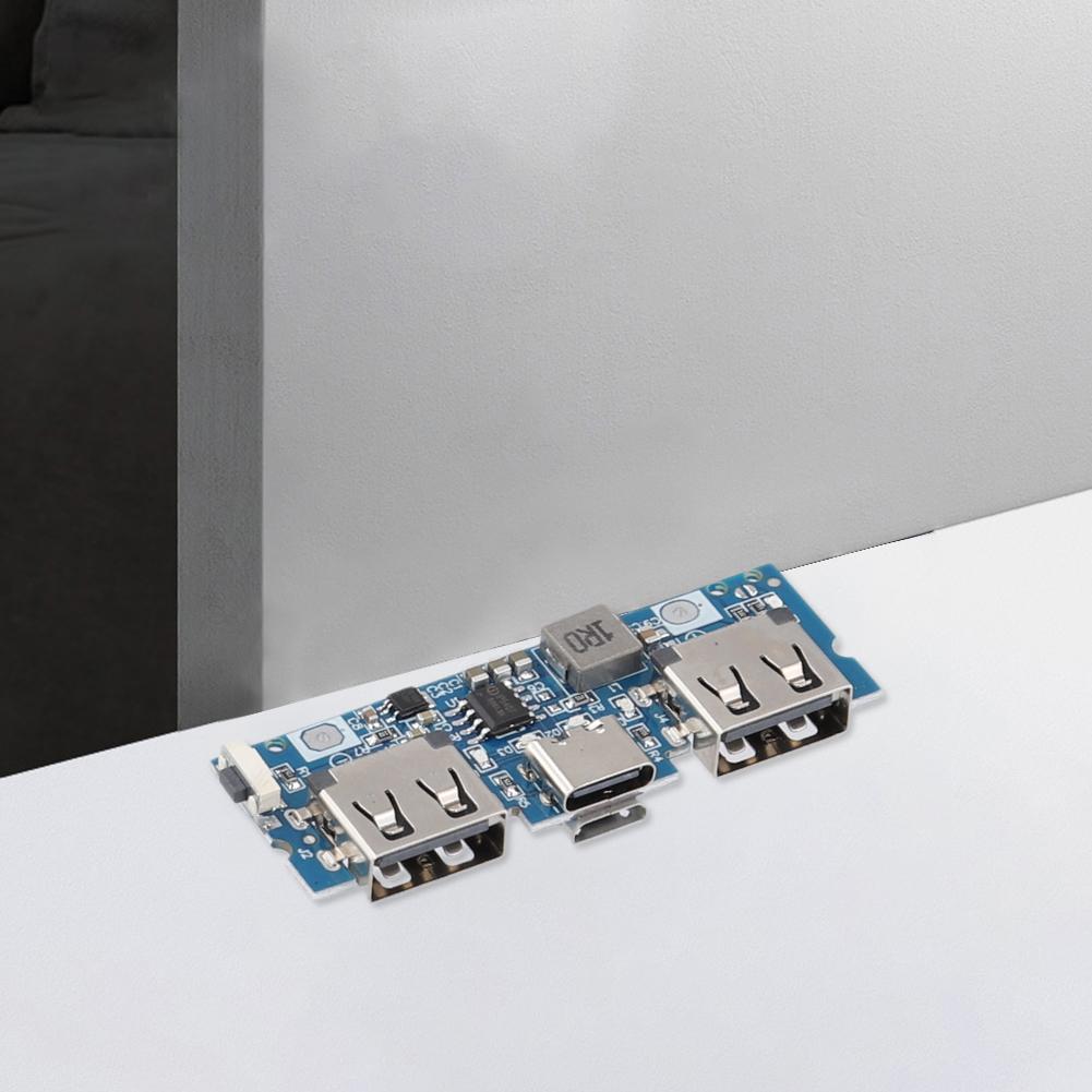 Зарядная плата для литиевой батареи Micro/Type-C, USB 5V 2.4A, аксессуары для мобильного power bank, двойной USB-модуль для мобильного power bank для телефона