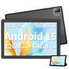 PRITOM TAB10MAX Android 12 ГБ ОЗУ 64 ГБ IPS Wi-Fi GMS с серым 10-дюймовым Wi-Fi планшетом, 15, + ПЗУ, Дисплей 1280800, 6000 мАч, 6, Сертифицированный, Bluetooth,