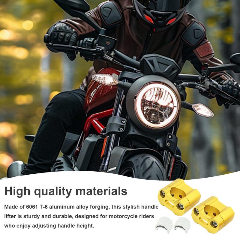 Мотоциклетные подъемы руля алюминиевый сплав 2 шт. адаптер зажима руля мотоцикла 22 мм подъемы руля зажим крепления руля