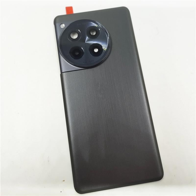 Задняя крышка корпуса телефона, крышка аккумулятора для OnePlus 12R, задняя часть + рамка камеры со стеклянной линзой + клейкий корпус