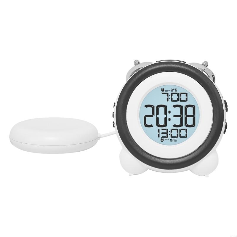 G32A Вибрирующий будильник с несколькими будильниками, многофункциональный для тех, кто крепко спит