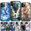 Изысканный Чехол для Телефона с Летающим Китайским Драконом Для iPhone 17 Air 15 16 Чехол 11 13 14 Pro Max 12 Plus Max Fundas