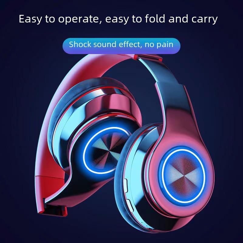Яркая Bluetooth-гарнитура с мощными басами — беспроводные спортивные и игровые наушники