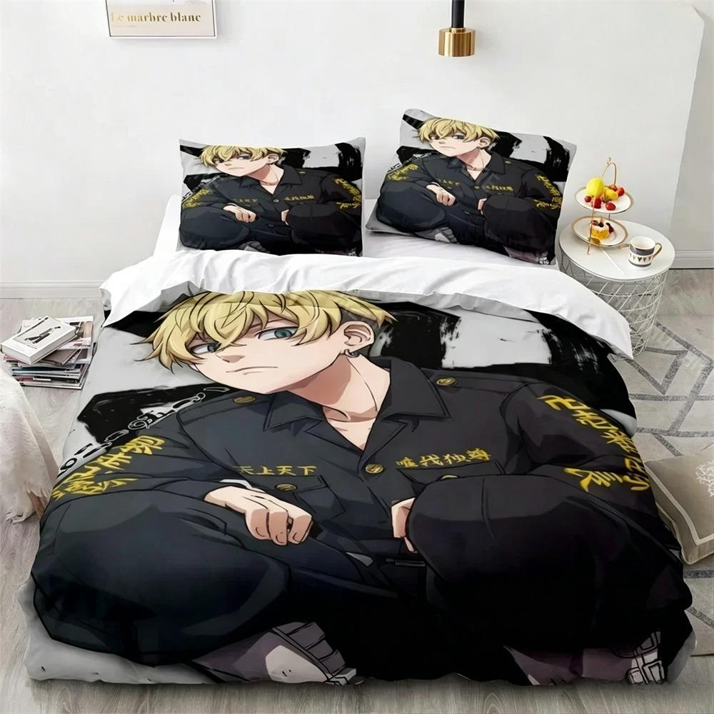 3D Print Tokyo Revengers Bedding Set Single Twin Full Queen King Size Bed Set Adult Kid Bedroom Duvet cover Sets Home Textiles