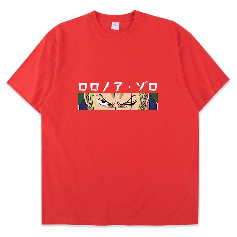 Аниме One Piece Ророноа Зоро Луффи Классическая забавная летняя спортивная мужская футболка с короткими рукавами и принтом комиксов