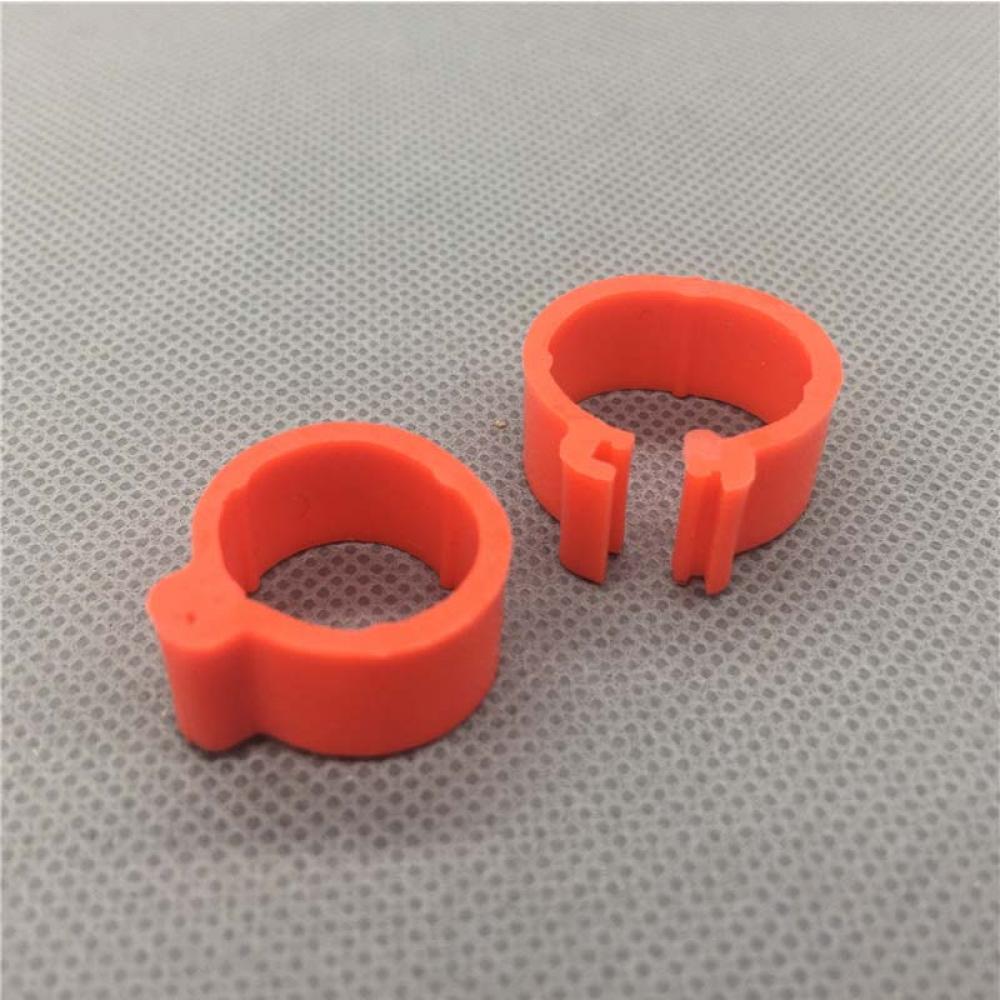 100 Pcs Colorful Bird Animal Poultry Leg Band Clip Rings