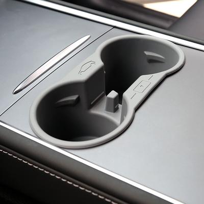 Подстаканник Model3 2023 для Tesla Model 3 Y, аксессуары для интерьера, центральная консоль, нескользящая силиконовая вставка для стакана с водой, держатель для телефона