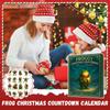 Frog Advent Calendar 2025 with 24 Highland Frog Ornaments 24 Days Christmas Countdown Calendar Christmas Advent Calendar