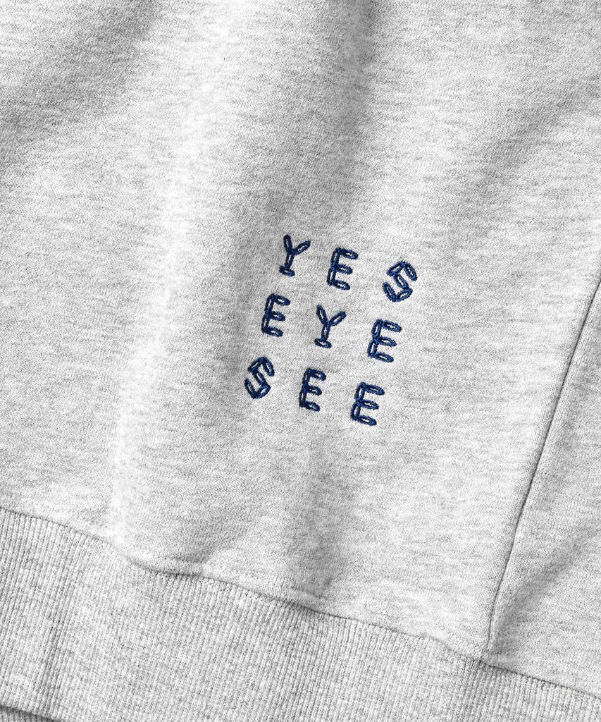 Толстовка Y.E.S с логотипом-С Серая