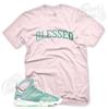 Розовая футболка BW BLESSED для кроссовок J1 7 Hare 2.0, matching DMP Turbo Green