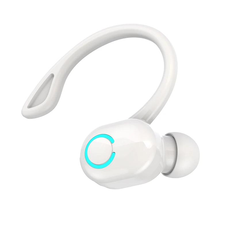 Bluetooth 5.2 Business Wireless Headphone Ear-Hook Mini HIFI Bass Noise Cancelling Earphone With Mic Sport Game Headset