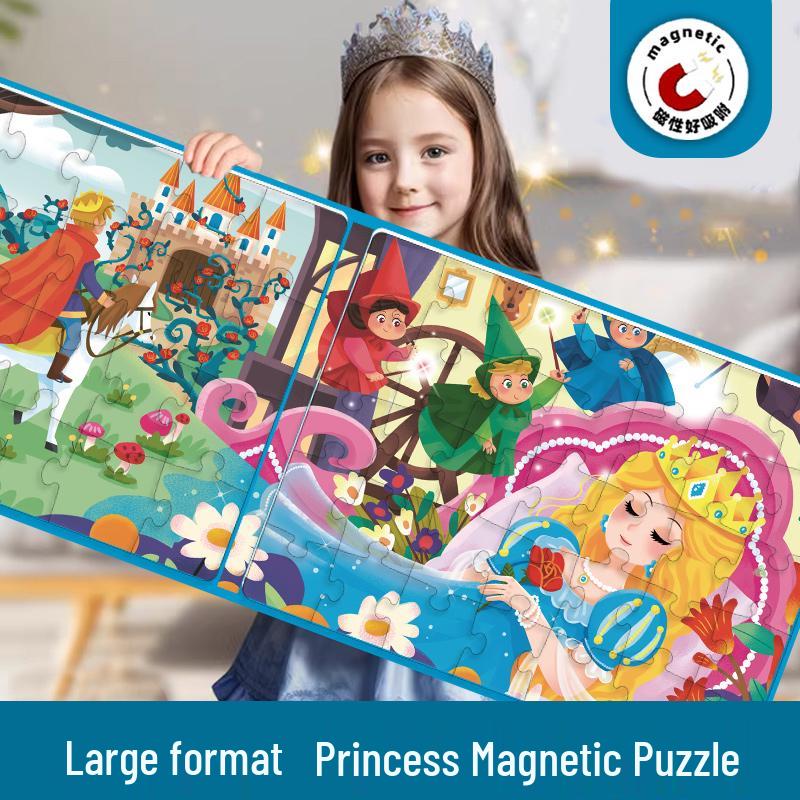 Princess Magnetic Puzzle for Girls Ages 3 and Up - Educational Toy Gift