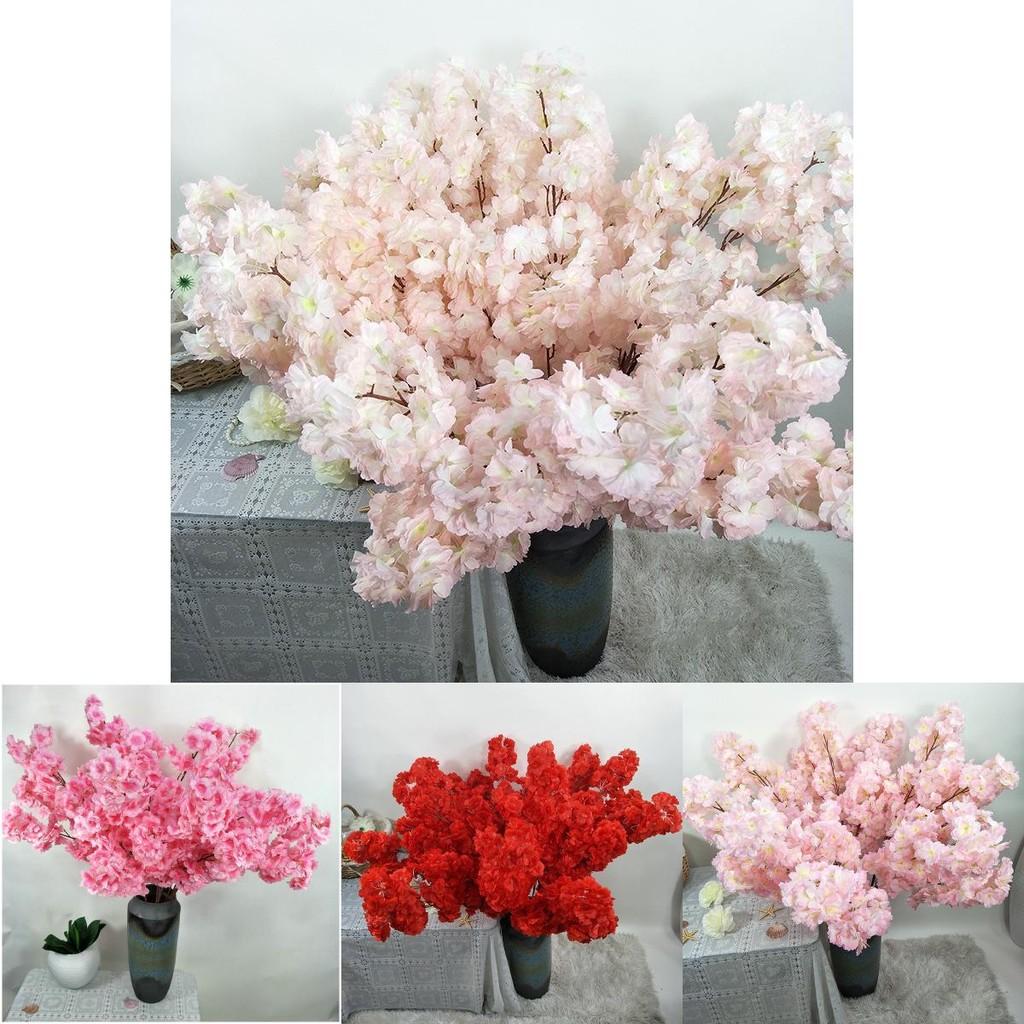 Реалистичные искусственные стебли цветущей вишни, цветочная композиция, декор для мероприятий, реквизит для фотосъемки