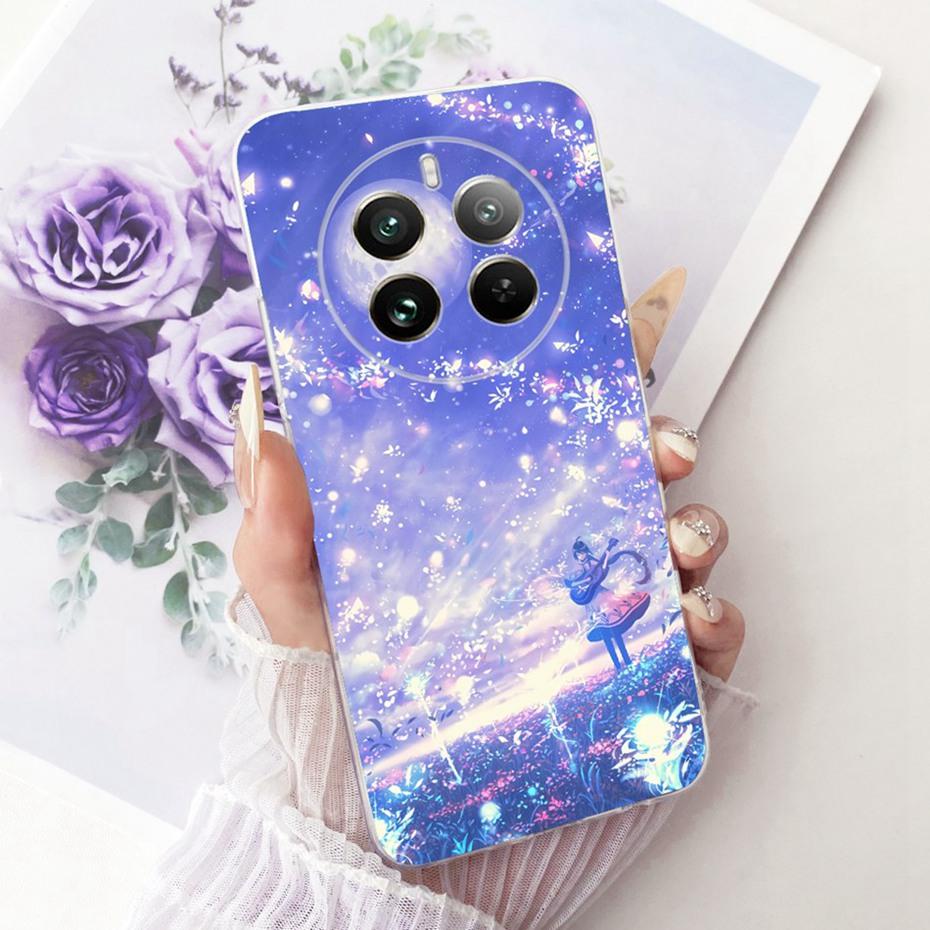 Милый Чехол с Принтом для Realme 12 Pro+ / 12 Pro Мягкий Силиконовый TPU Чехлы для Realme 12Pro Plus 5G Чехлы-Бамперы