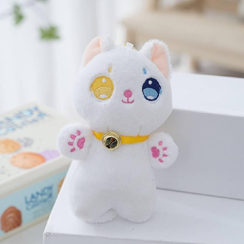 Adorable Plush Cat Keychain Soft Stuffed Animal Figure Cute Bag Charm Doll
