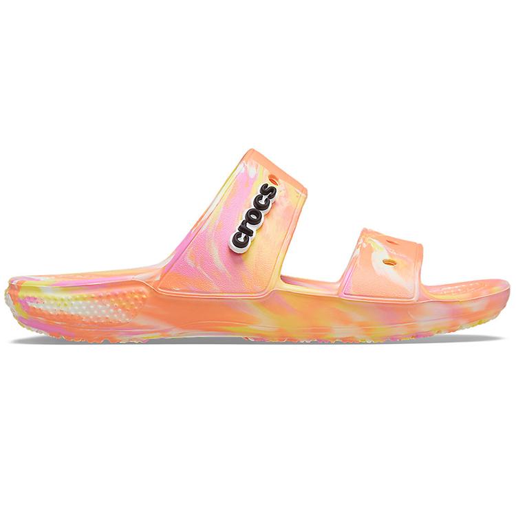 Crocs Классические клоги Marble Beach Унисекс Красные Разноцветные Шлепанцы 'Красный' 207701-83F