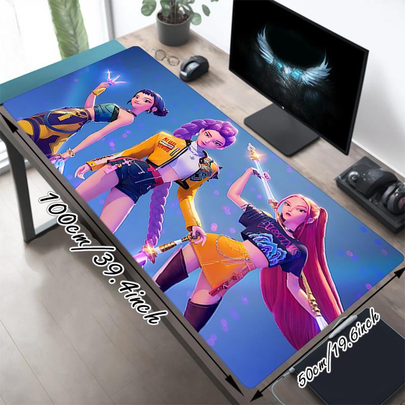 1Pc Superhero Trio Action Gaming Mouse Pad Keyboard Desk Mat Non-slip Rubber Lock Edge Waterproof Computer Mousepad for Office Home Decor S1331