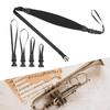 Tuba Sling Instrument Thickend PU Leather Adjustable Comfortable Wear Resistant Strap