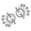 QKKQ Breast Clip Nipple Clamp with Bells BDSM Bondage Breast Leather Belt Nipple Clamps Sexy Clips Erotic Sex Toys for Women Men