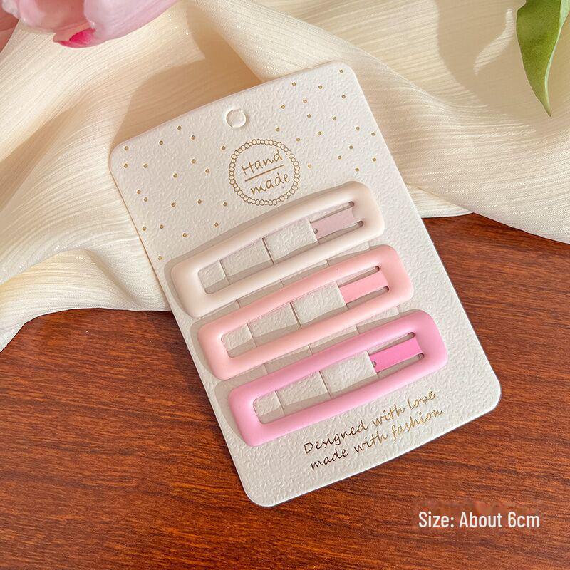 3-Piece Gradient Color Pink Shooting Star Hairpin Set