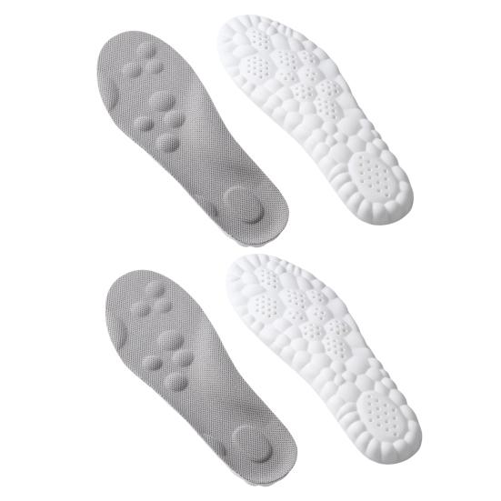 2 Pairs Air Cushion Height Increase Insole Breathable Insoles Moisture-Absorbing Fast-drying Shoe Insoles for Sports Shoes