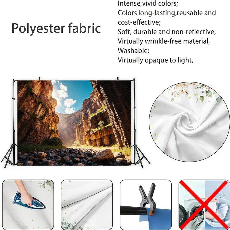 2D plane 1 piece of magnificent canyon scenery background fabric showcasing the geological charm of nature