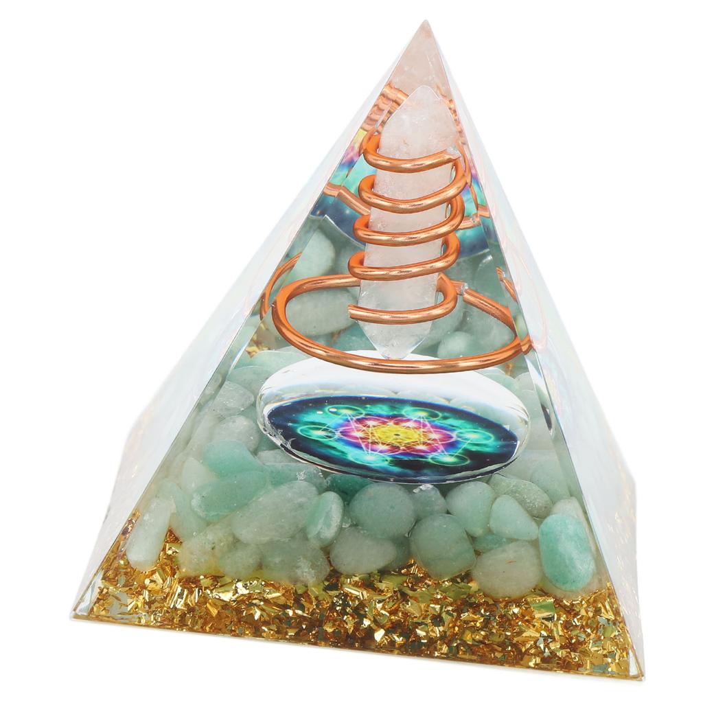 6cm Energy Generator Orgonite Pyramid for Positive Energy Healing Crystal Pyramid Meditation