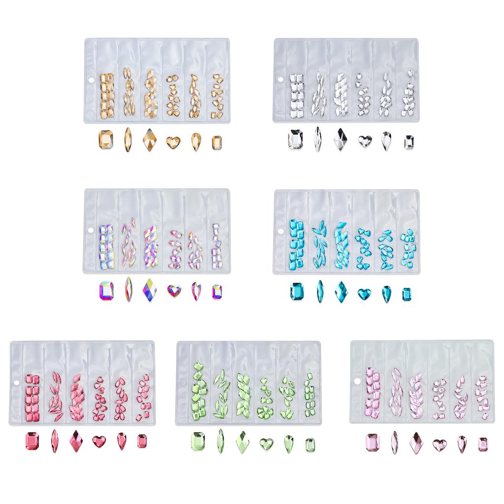 60 шт. плоских страз для ногтей мини-бриллиантовые подвески для ногтей 3D кристаллы драгоценные камни ювелирные изделия DIY маникюр украшения ногтей часть