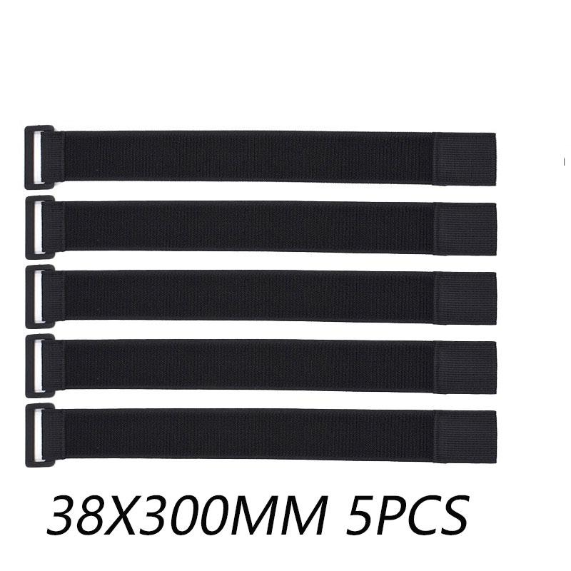 5Pcs Elastic Hook and Loop Cable Tie Reverse Buckle Stretch Fastener Cable Straps Nylon Extension Strap Cord Wrap Organizer