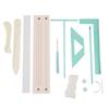 Book Binding Punch Guide Set Diary Album Cover Making Positioning Ruler Punching Needle Bookbinding