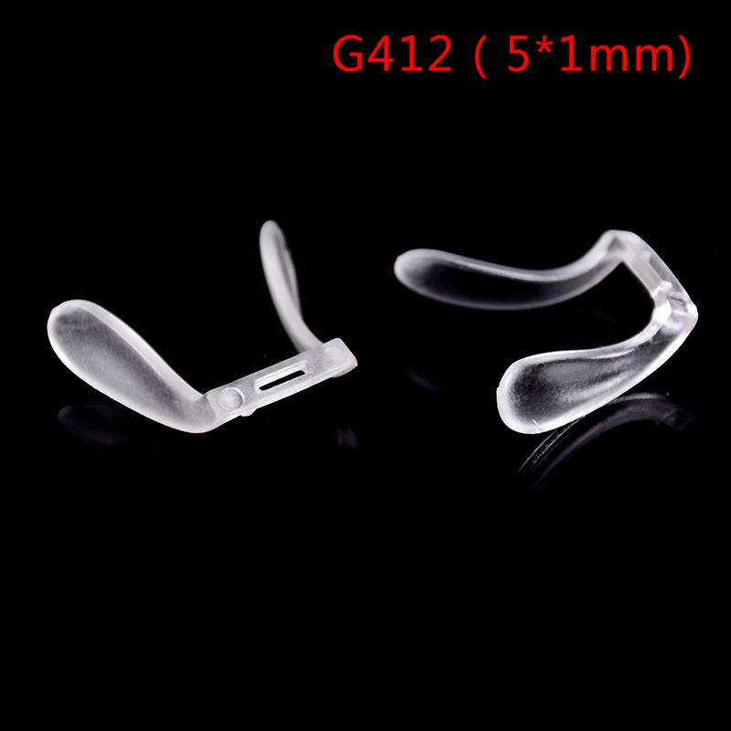 2Pcs Pvc Plastic Anti-Slip Stick On Nose Pads Eyeglass Sunglasses Eye Glasses