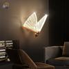 LED Butterfly Wall Lamp Nordic Indoor Lighting Modern Light Bedside Bedroom Christmas Home Decoration Wall Lamps