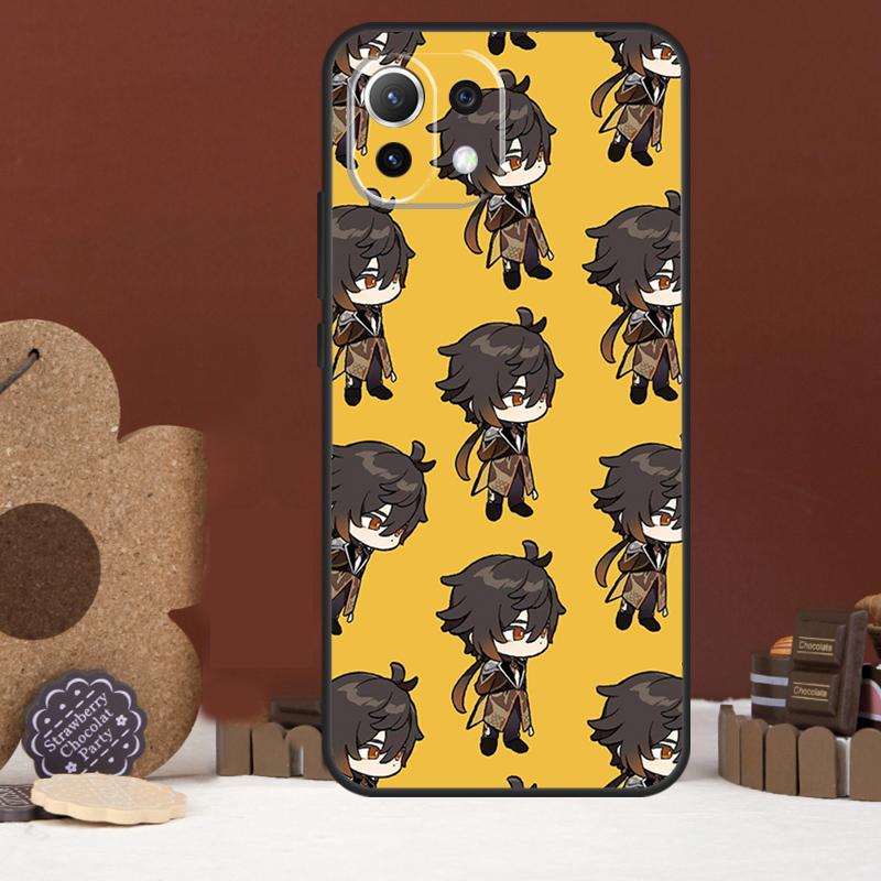 Чехол Zhongli Genshin Impact для Xiaomi 14 15 Ultra 15T 14T 13T 17 Pro Max POCO X7 Pro X5 X6 F5 F6 F7 F8 Ultra
