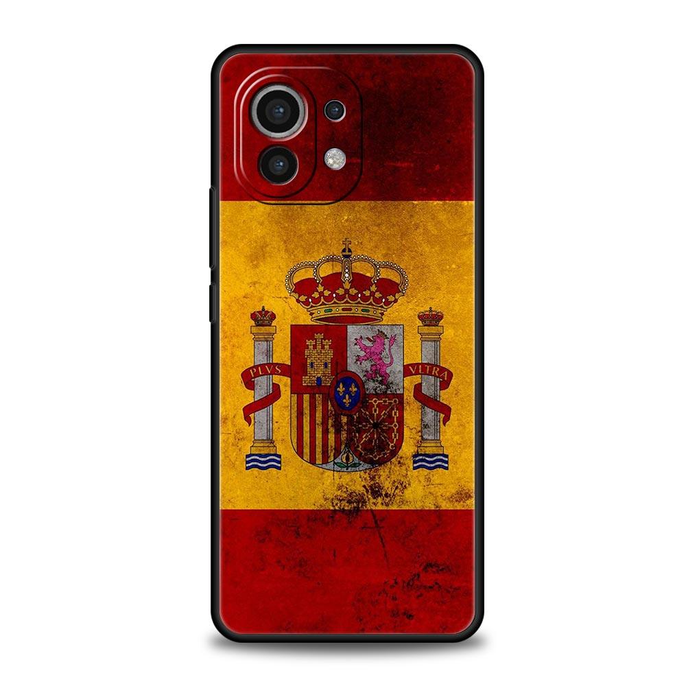 Чехол для телефона Флаг Испании Для Xiaomi 14 13T 12T Pro 12 13 11 Ultra Mi Note 10 Lite 10T 5G 11X Pro 11T 11i 9T Мягкий силиконовый чехол