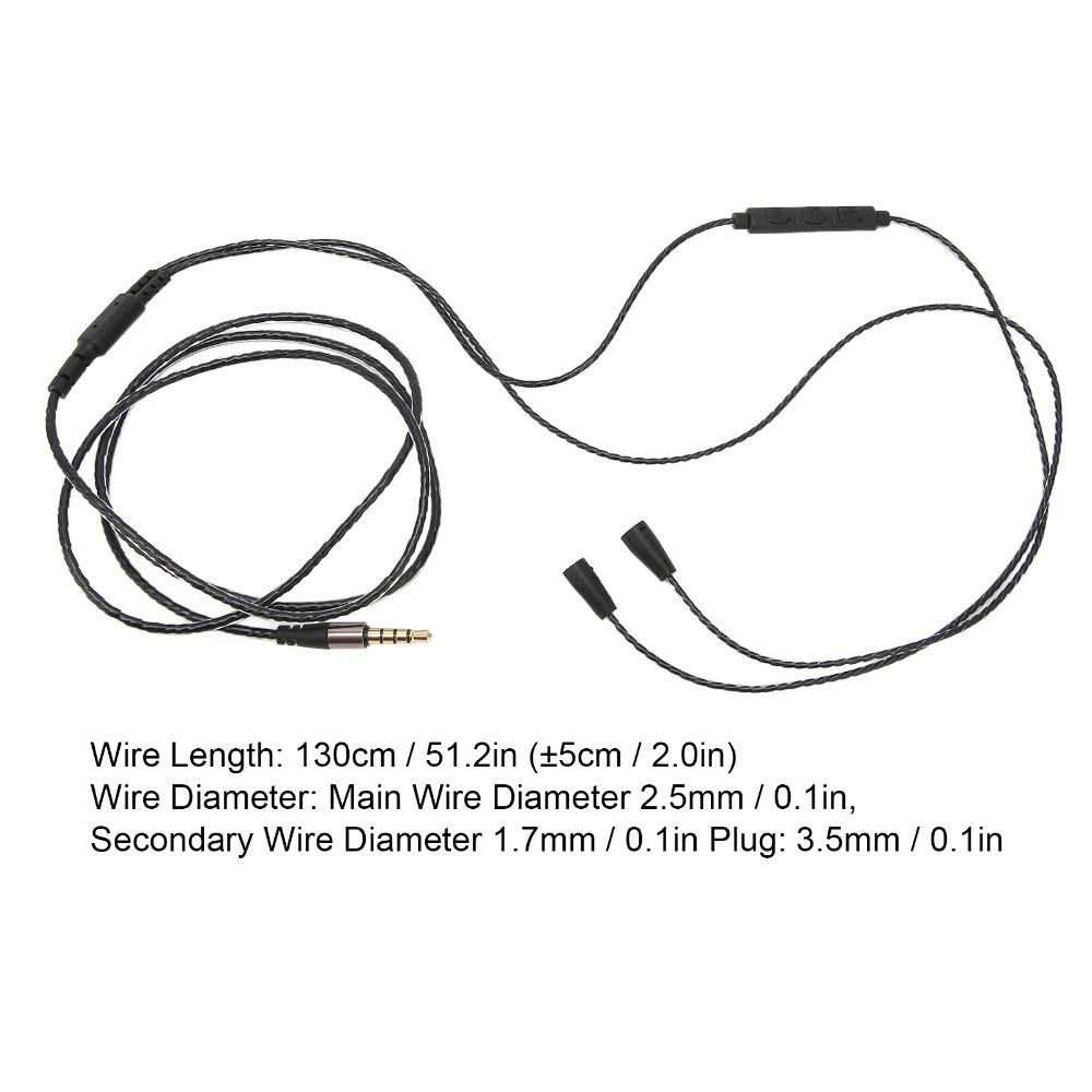 with Volume Control and Mic Function Headphone Audio Cord for IE 8 IE 80 for Smartphones