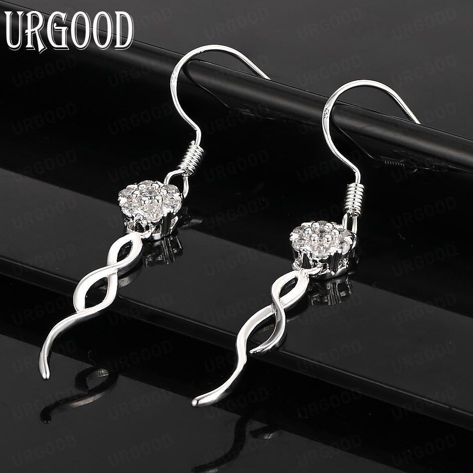 Круглые бусины из стерлингового серебра 925 пробы 8 мм, подвеска из циркония AAA, серьги для пирсинга, модные свадебные украшения