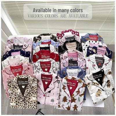 Настоятельно рекомендуется: Женский пижамный комплект из матового хлопка класса люкс - Топ с длинным рукавом и брюки для осени и весны