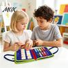 Interactive Letter And Number Games Montessori Busy Board Dinosaur Theme Handbag, Numbers/Colors/Shapes/Letters/Time Multi Module, Toddlers