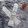 Средние и Длинные Свадебные Этикетные Банты Кружево Сценическая Одежда Аксессуары Эластичные Перчатки