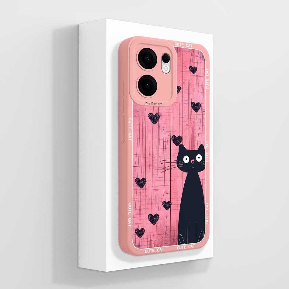 Case For Oppo Reno 13F 4G 5G Luxury Floral Print Soft Liquid Silicone High Quality Phone Shell For Reno13F Full Coverage Bumper