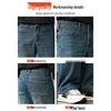 JEANSWEST Men's Loose Straight-Leg Denim Jeans
