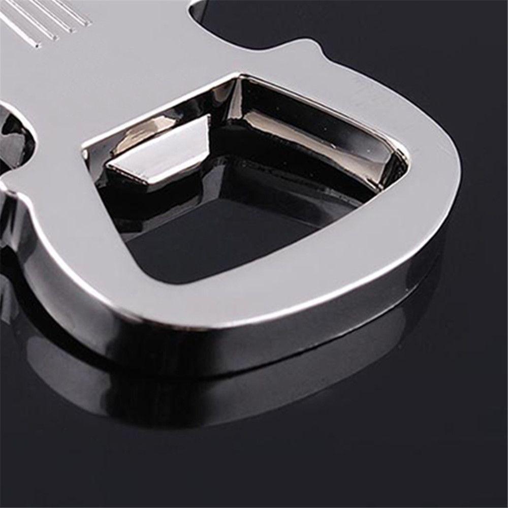 New Guitar Design Silver Color Beer Opener Unique Gift Guitar Shaped Bottle Opener Zinc Zinc Zinc Alloy