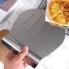 Безопасная лопатка для переноса пиццы из нержавеющей стали, нижняя опора для противня для пиццы, мобильное устройство, декорированная лопатка для торта, инструмент для выпечки