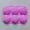 Форма для торта гибкая антипригарная в форме цветка розы силиконовая форма 6 сеток шоколад