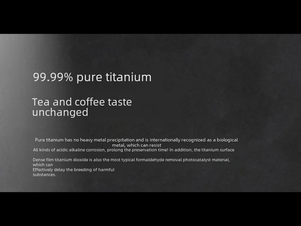 Высококачественная термокружка из чистого титана - большой емкости для разделения чая и воды для деловых подарков