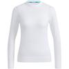 Play Green Pullover Sweater Solid Color Hollow Round Neck Knitted Long Sleeve T-Shirt Women Sweater White HA5845